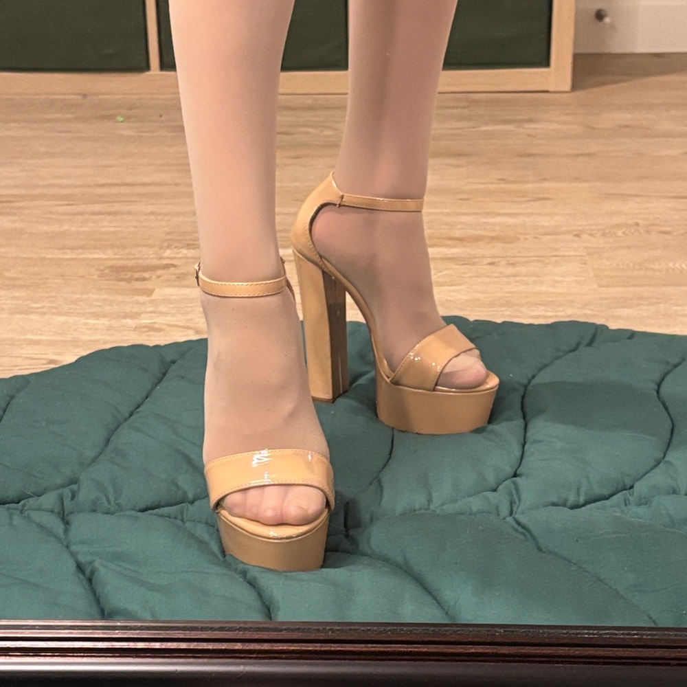 Chic Nude Platform Heels